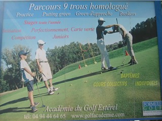 golf Esterel golf Valescure golf Acad&eacute;mie Saint Raphael Var