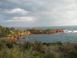 Les plages de l'Esterel,le Saint barthelemy,Le Cap Roux,plages Esterel