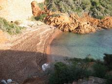 Les plages de l'Esterel,le Saint barthelemy,Le Cap Roux,plages Esterel