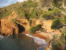 Les plages de l'Esterel,le Saint barthelemy,Le Cap Roux,plages Esterel