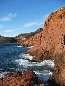 Les plages de l'Esterel,le Saint barthelemy,Le Cap Roux,plages Esterel