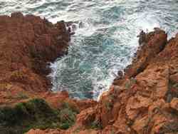 Les plages de l'Esterel,le Saint barthelemy,Le Cap Roux,plages Esterel