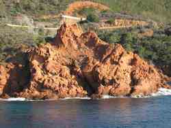 Les plages de l'Esterel,le Saint barthelemy,Le Cap Roux,plages Esterel