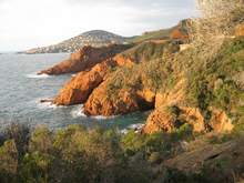 Les plages de l'Esterel,le Saint barthelemy,Le Cap Roux,plages Esterel