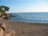 la plage d'Aiguebonne de Boulouris, location saint Raphael Var