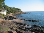 la plage d'Aiguebonne de Boulouris, location saint Raphael Var